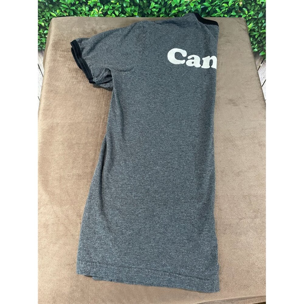 Womens Roots Canada Ringer Charcoal/Black/White T-Shirt Size Medium (SKU: 24W) - Picture 4 of 9